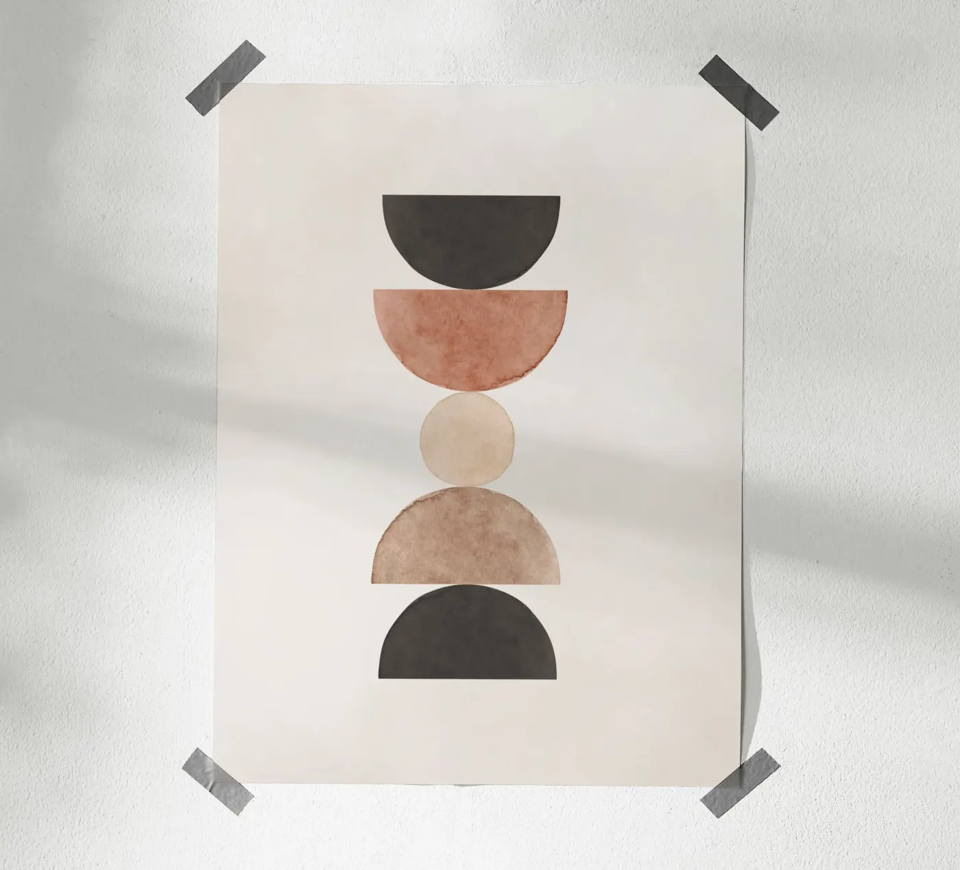 Beige celeste 05 poster da WijdevenPrints