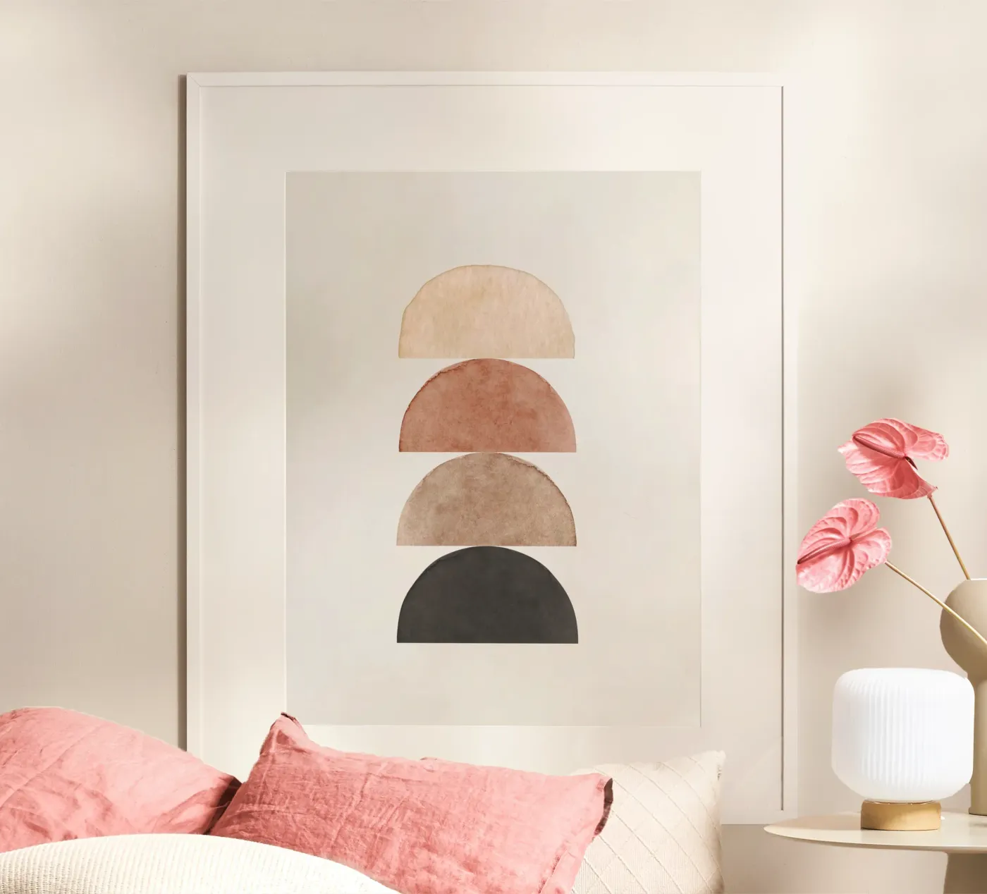 Beige celeste 04 poster da WijdevenPrints