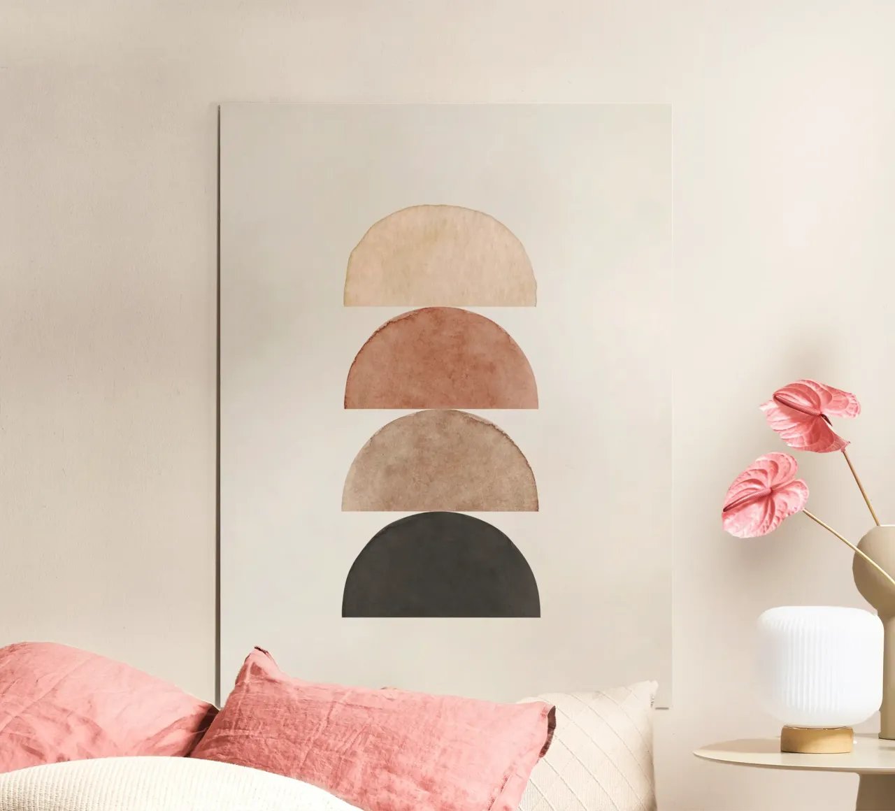 Beige celeste 04 poster da WijdevenPrints