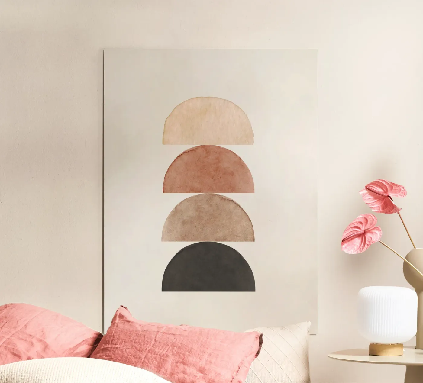 Beige celeste 04 poster da WijdevenPrints