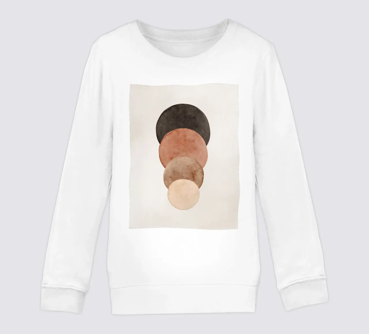 Beige celeste 03 felpa bambino da WijdevenPrints
