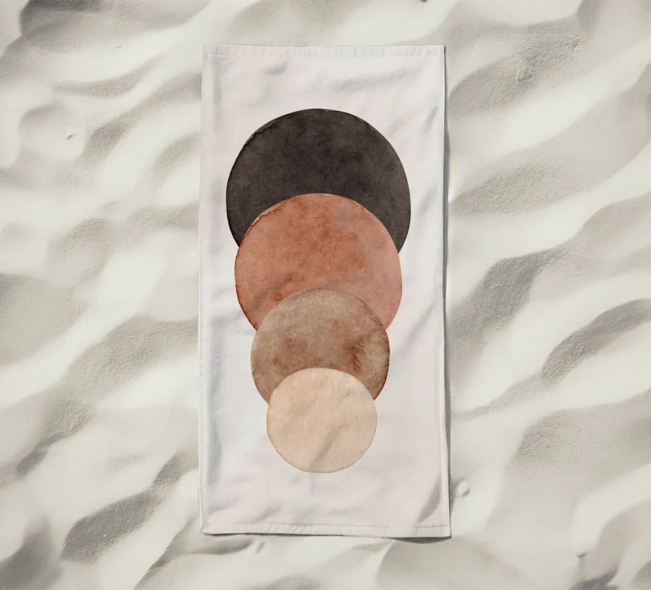 Beige céleste 03 serviette de plage de WijdevenPrints