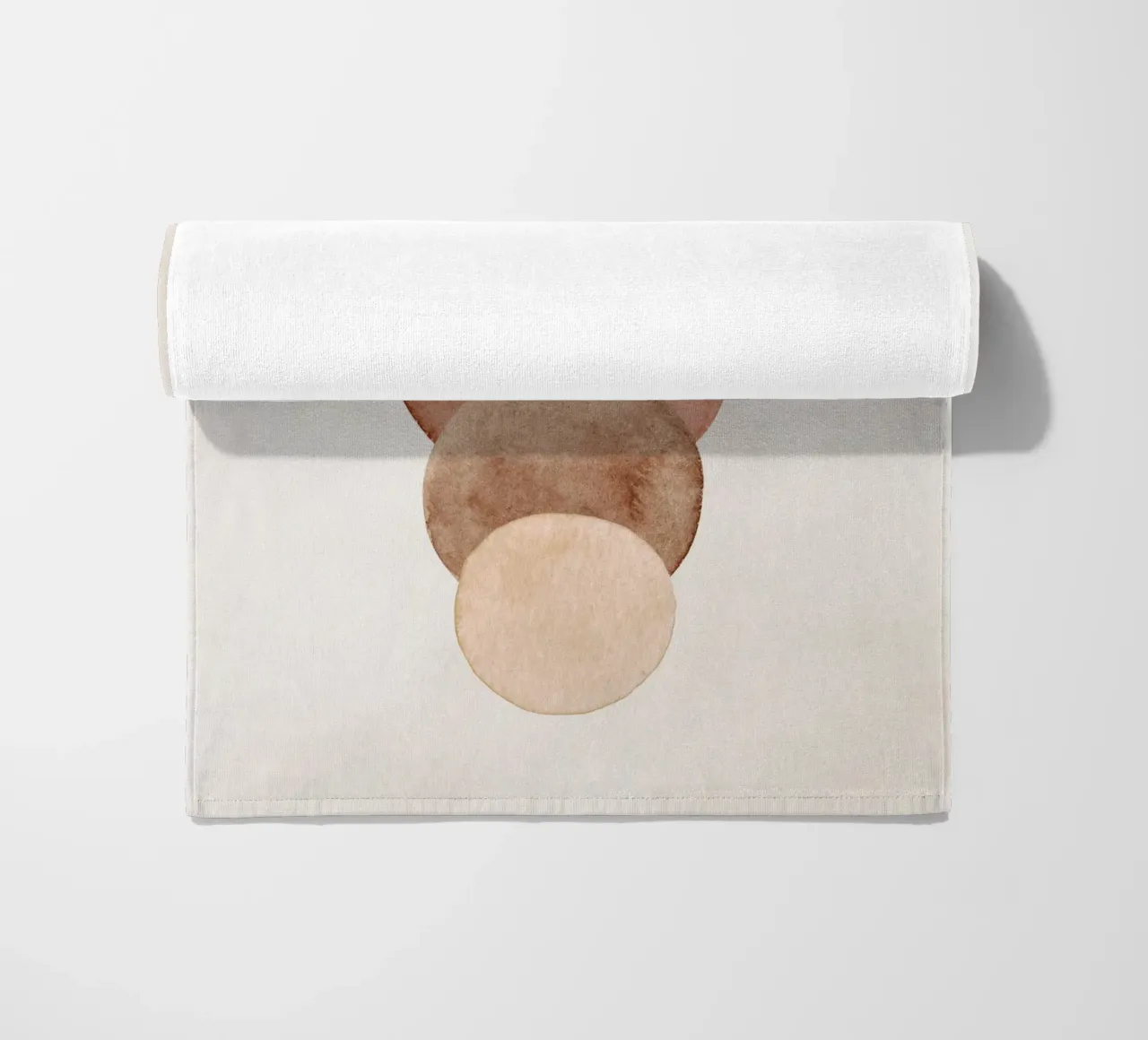 Beige céleste 03 serviette de plage de WijdevenPrints