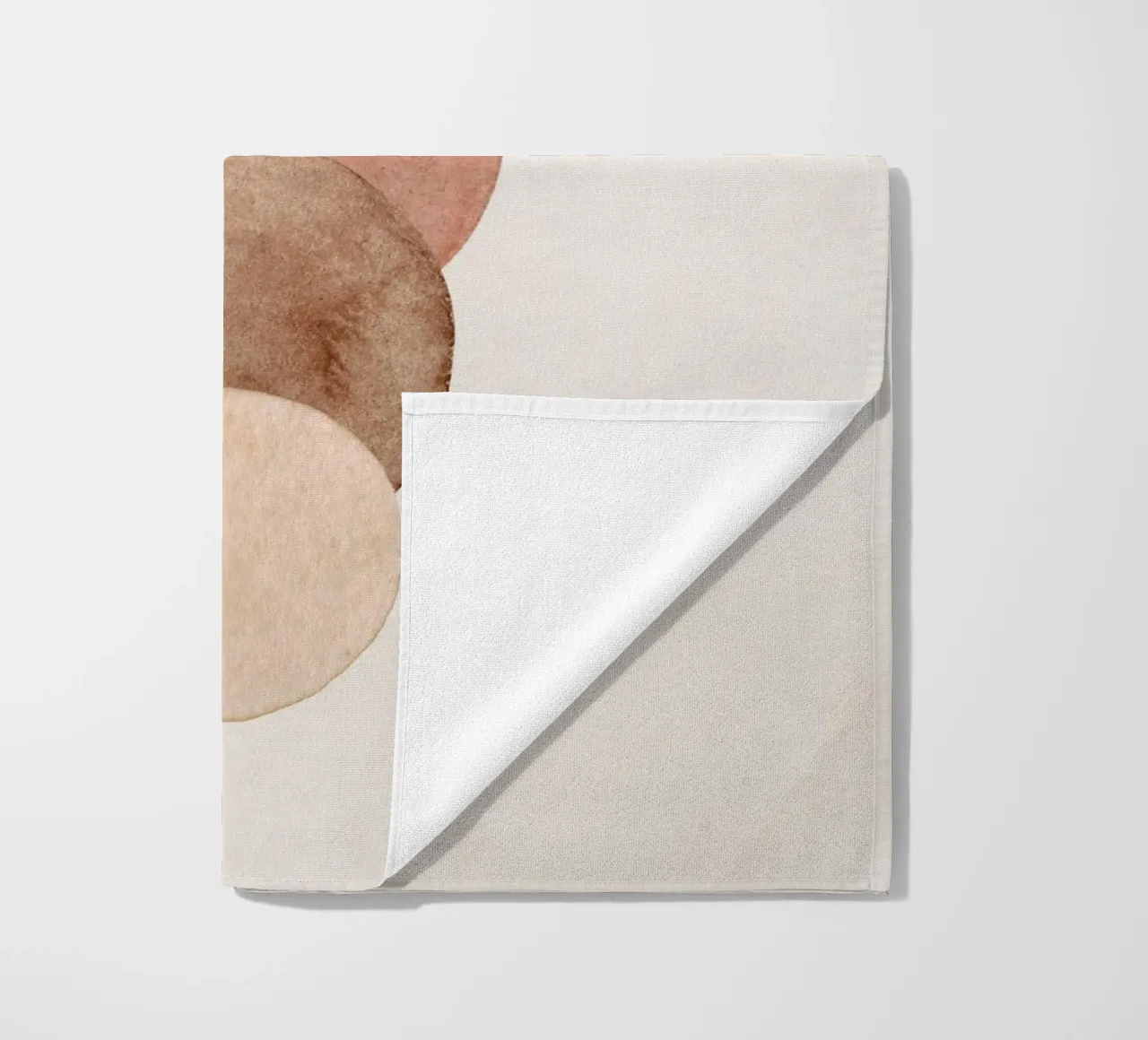 Beige céleste 03 serviette de plage de WijdevenPrints