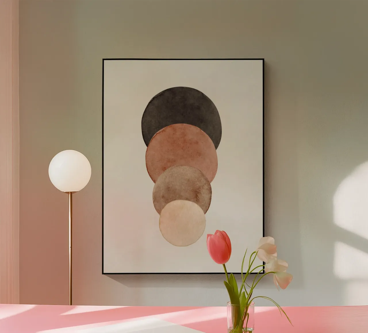 Beige celeste 03 plexiglass da WijdevenPrints