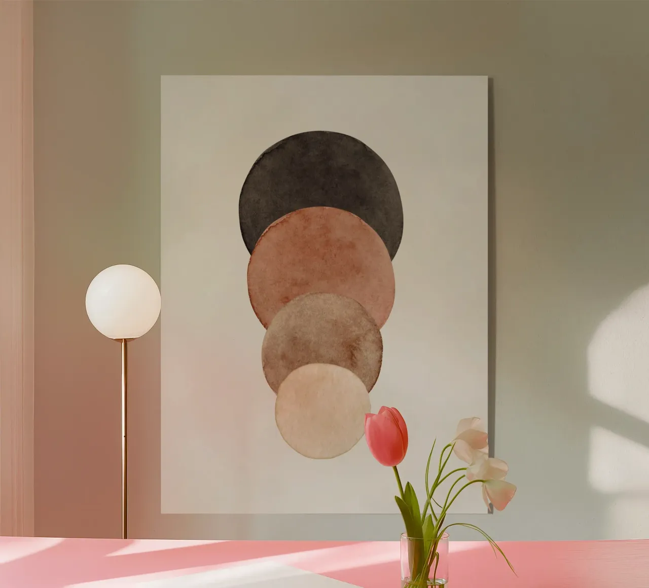 Beige celeste 03 plexiglass da WijdevenPrints