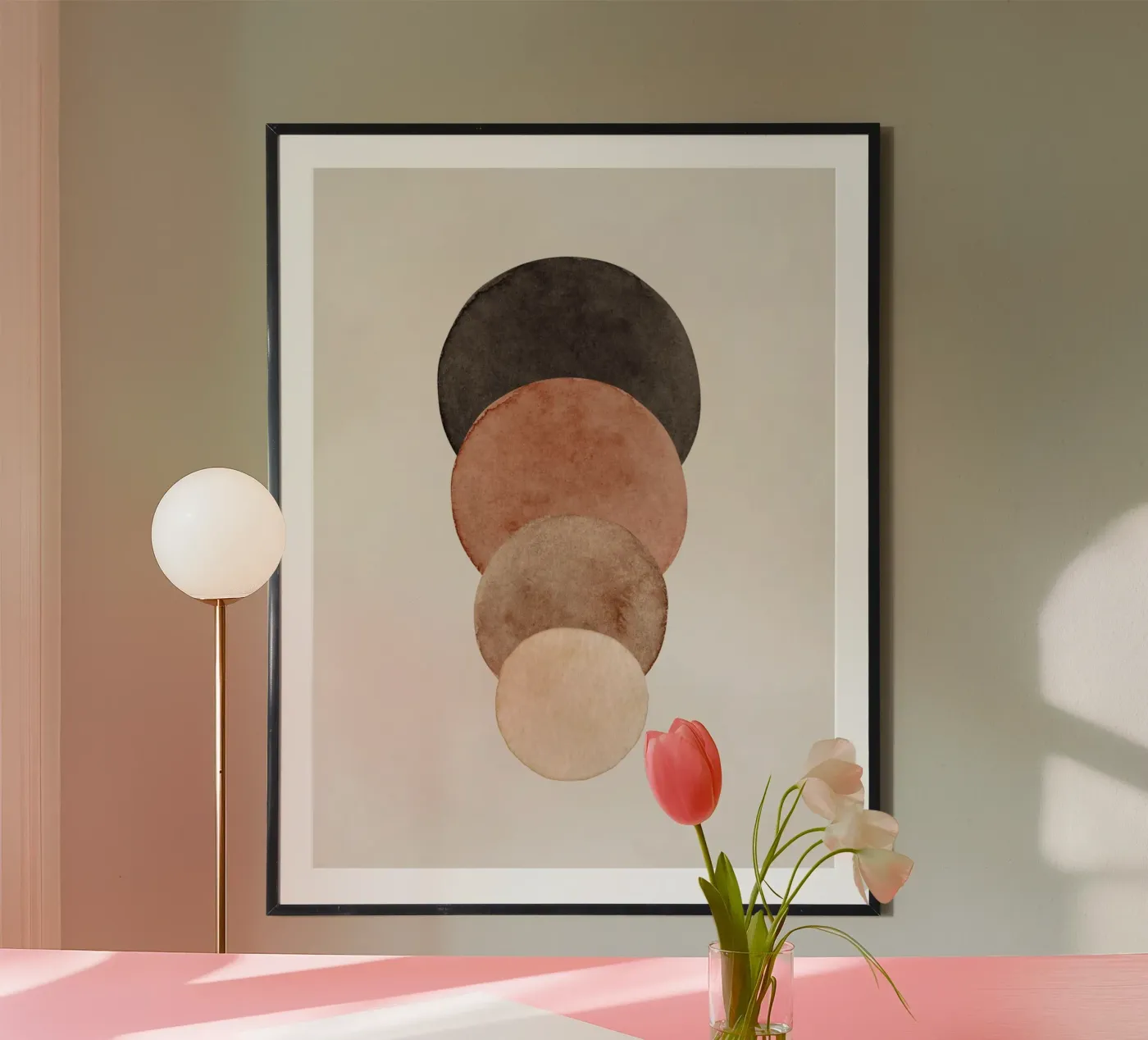 Celestial Beige 03 poster by WijdevenPrints