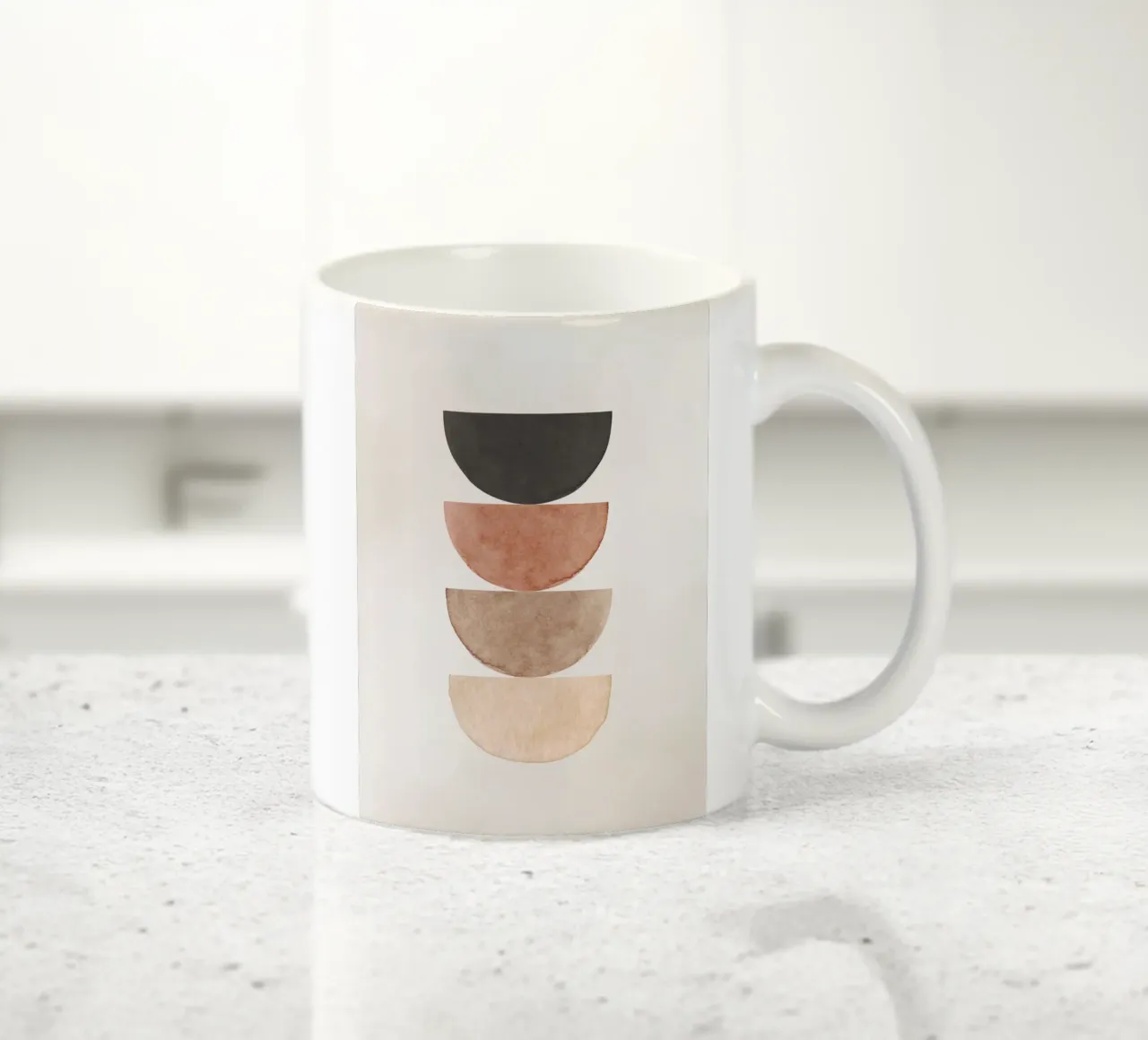 Beige céleste 02 mug en céramique de WijdevenPrints
