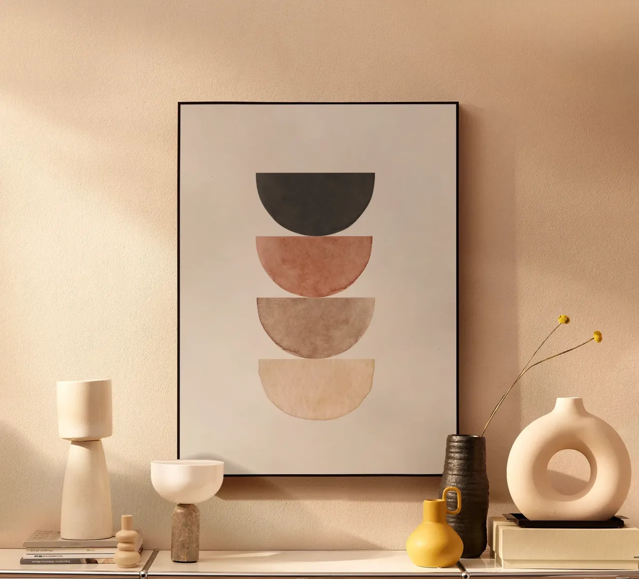 Beige celeste 02 plexiglass da WijdevenPrints