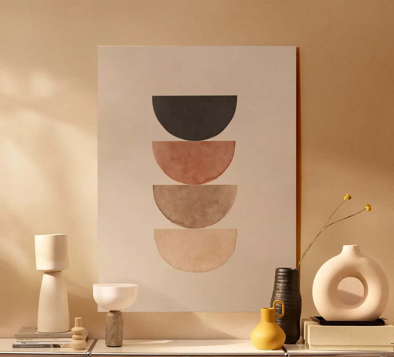 Beige celeste 02 plexiglass da WijdevenPrints