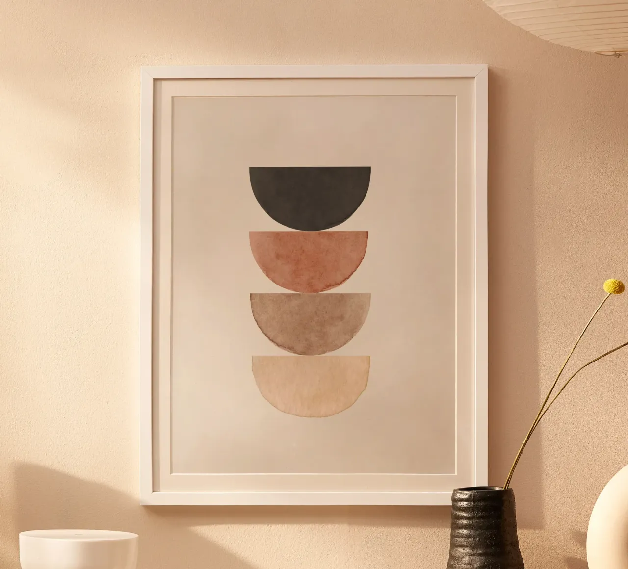 Beige celeste 02 poster da WijdevenPrints