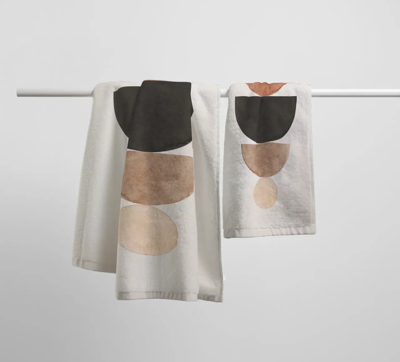 Celestial Beige 01 towel by WijdevenPrints