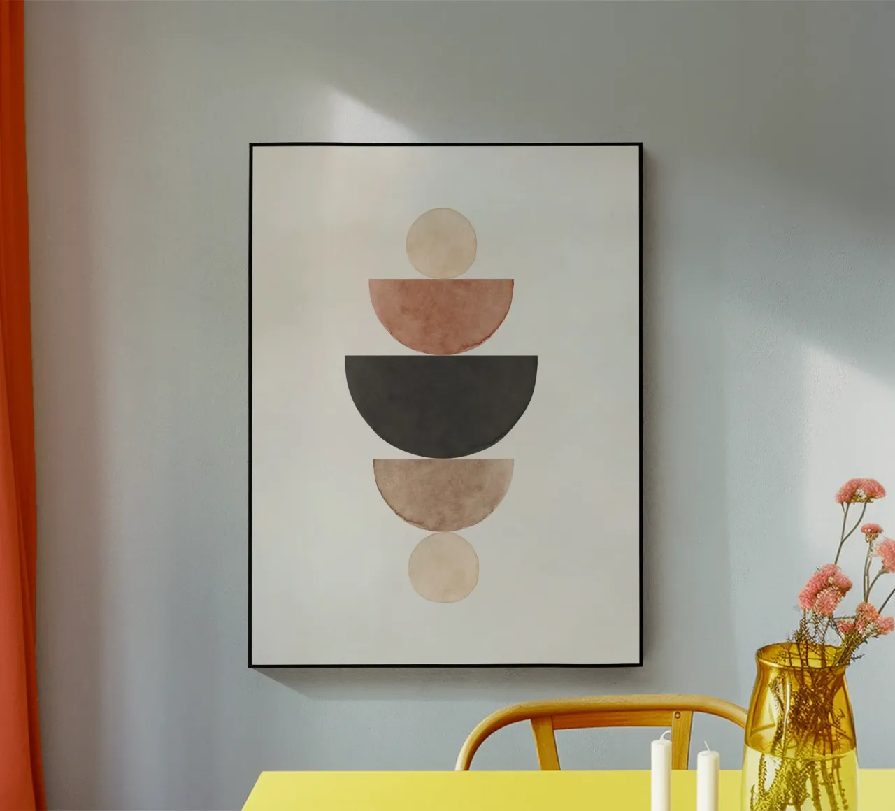 Beige celeste 01 plexiglass da WijdevenPrints