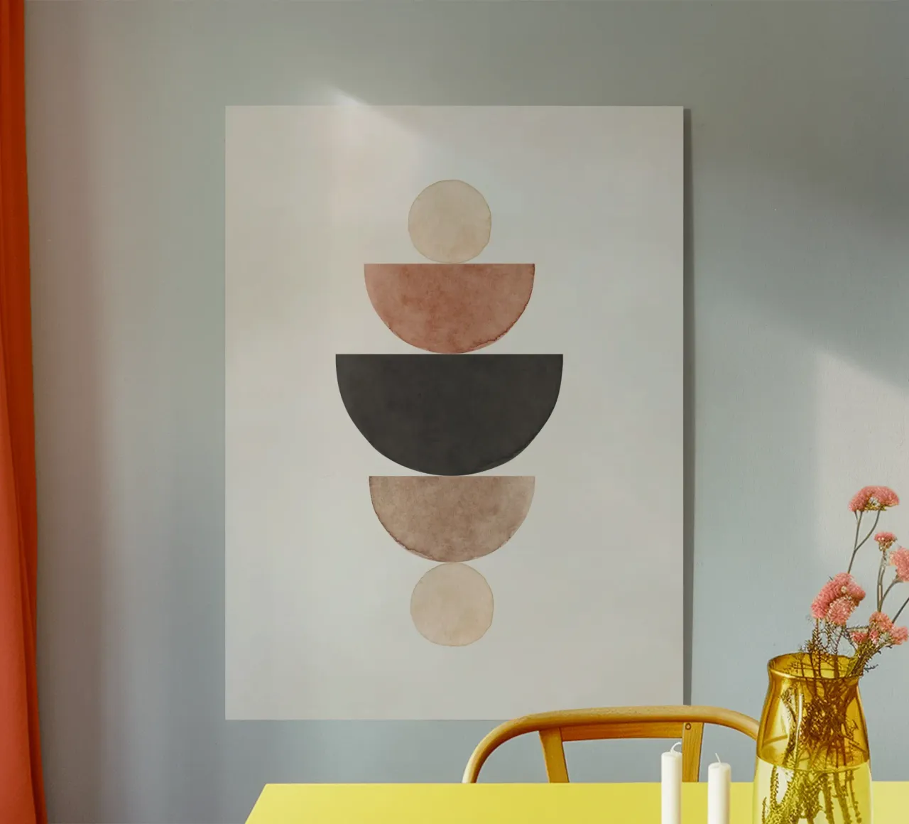 Beige celeste 01 plexiglass da WijdevenPrints