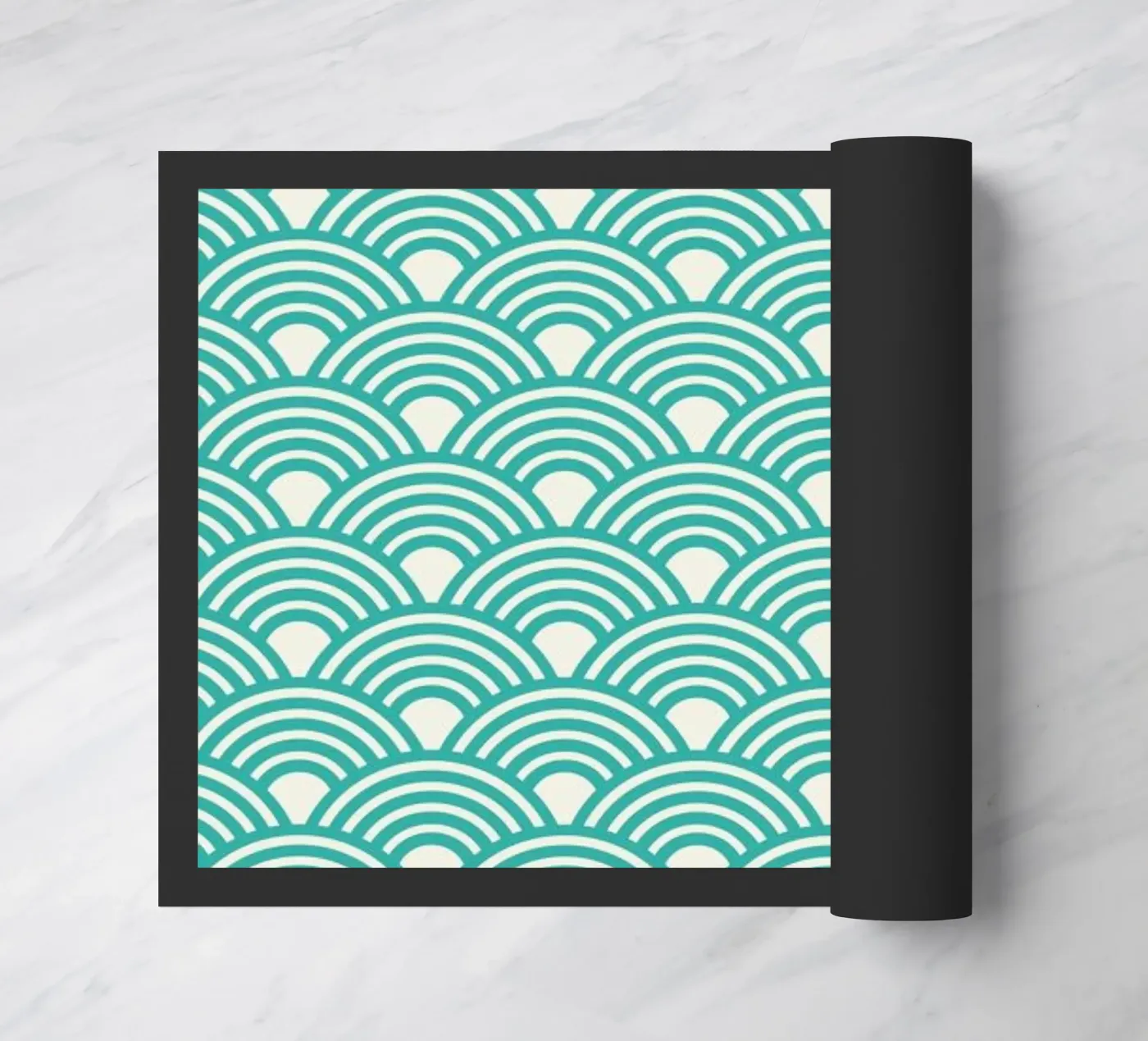 Eastern Waves Light Fußmatte von Bo Lundberg