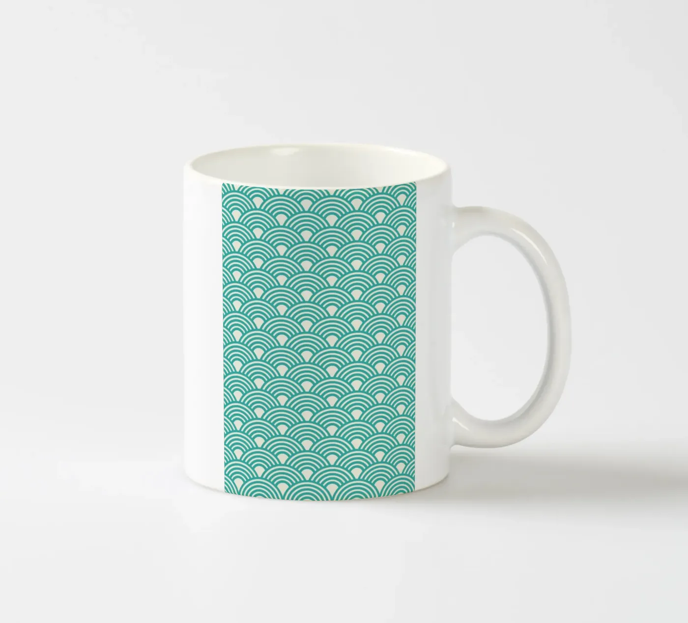 Eastern Waves Light ceramic mug by Bo Lundberg