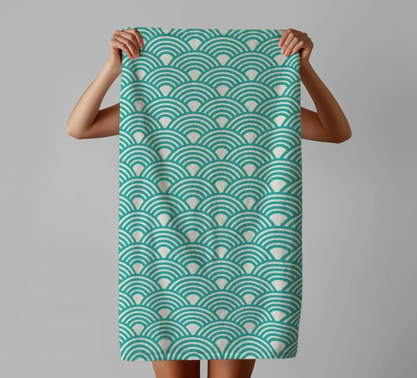 Eastern Waves Light towel by Bo Lundberg