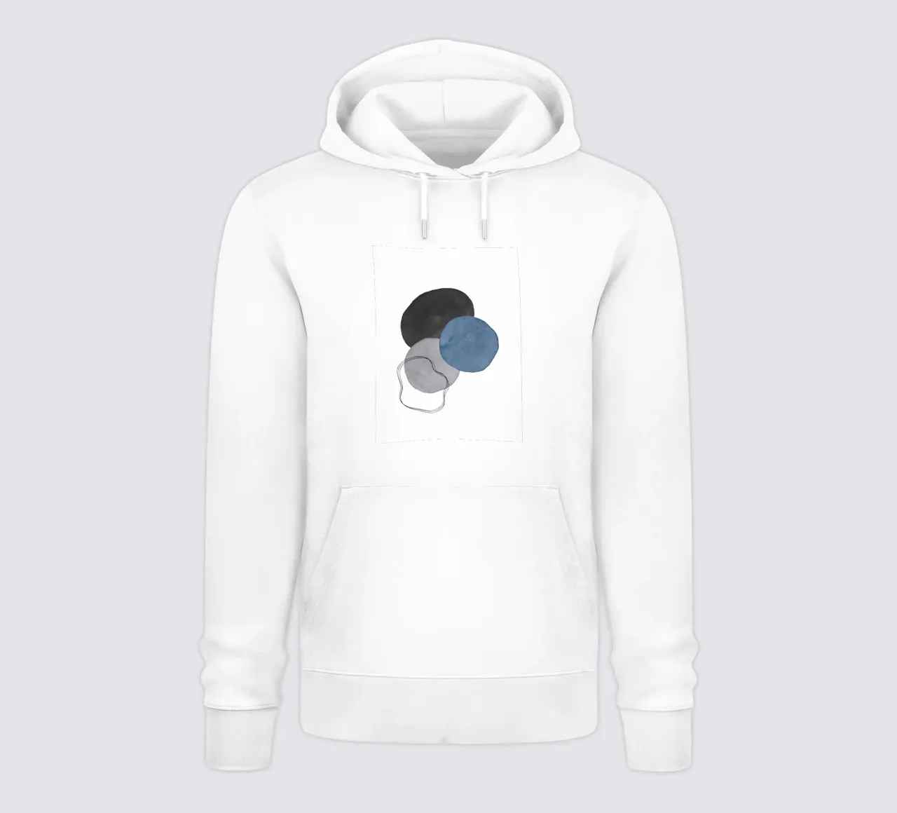 Grigio Celeste 01 felpa con cappuccio da WijdevenPrints