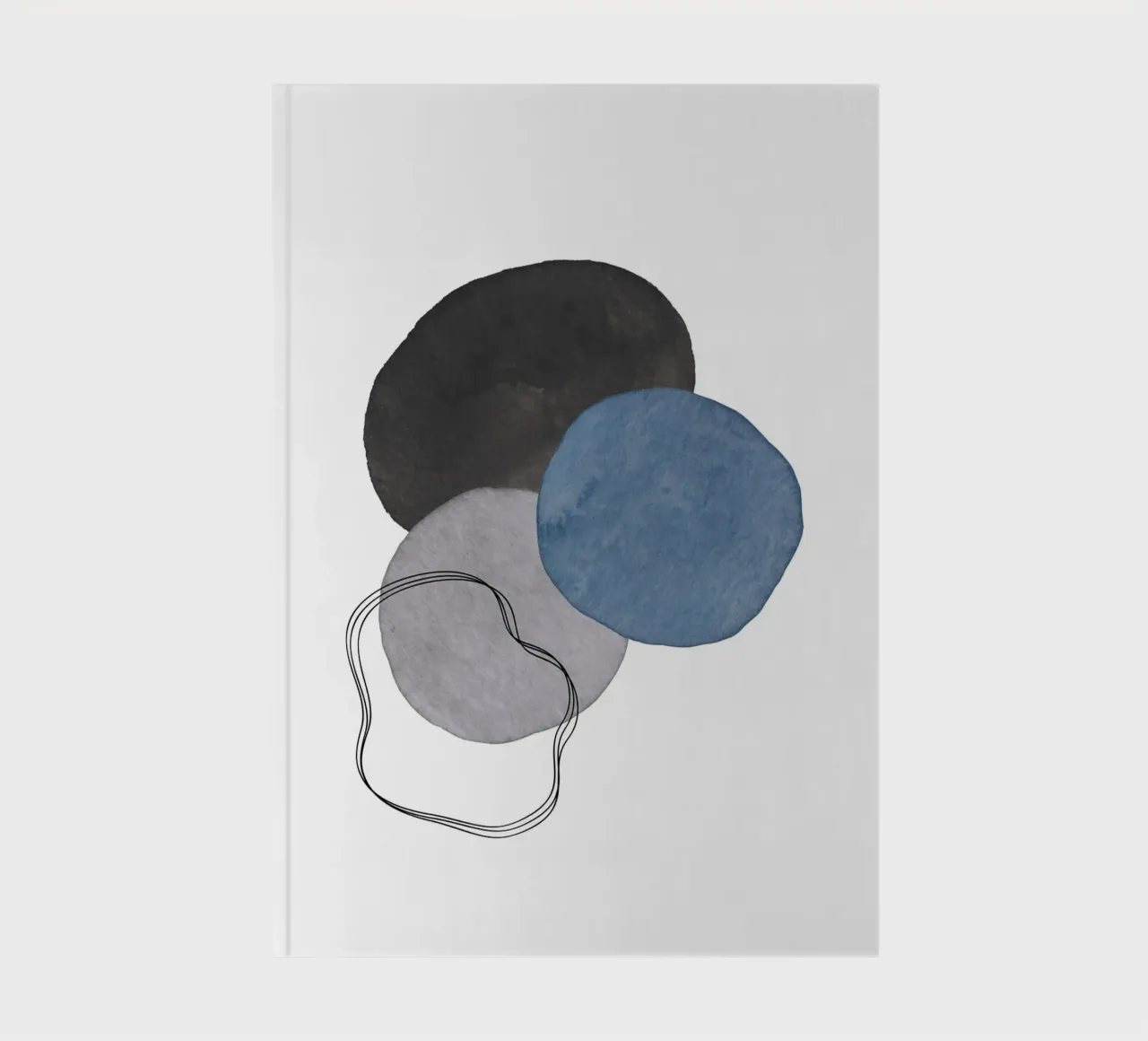 Celestial Grey 01 notebook by WijdevenPrints