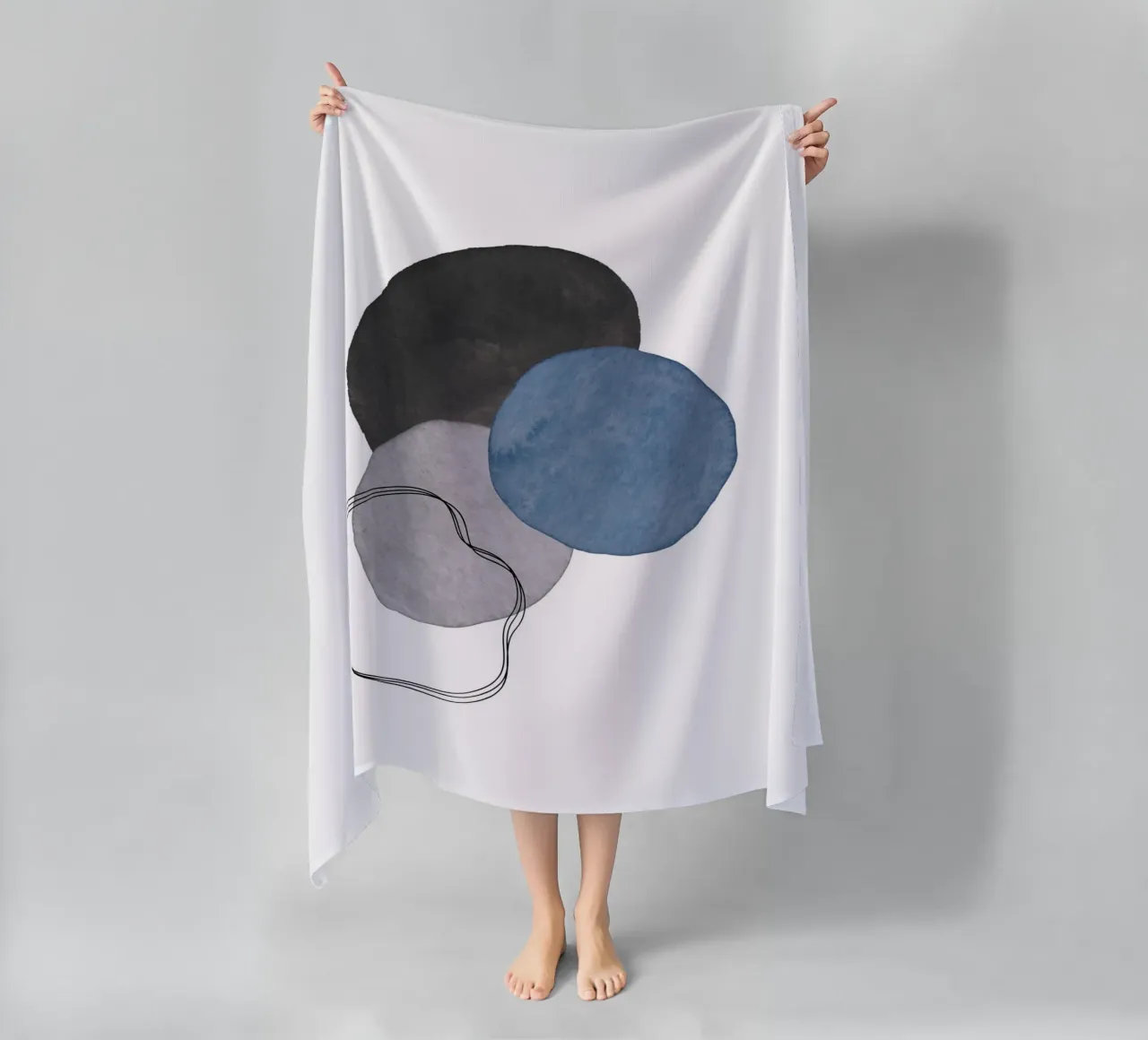 Celestial Grey 01 telo mare da WijdevenPrints