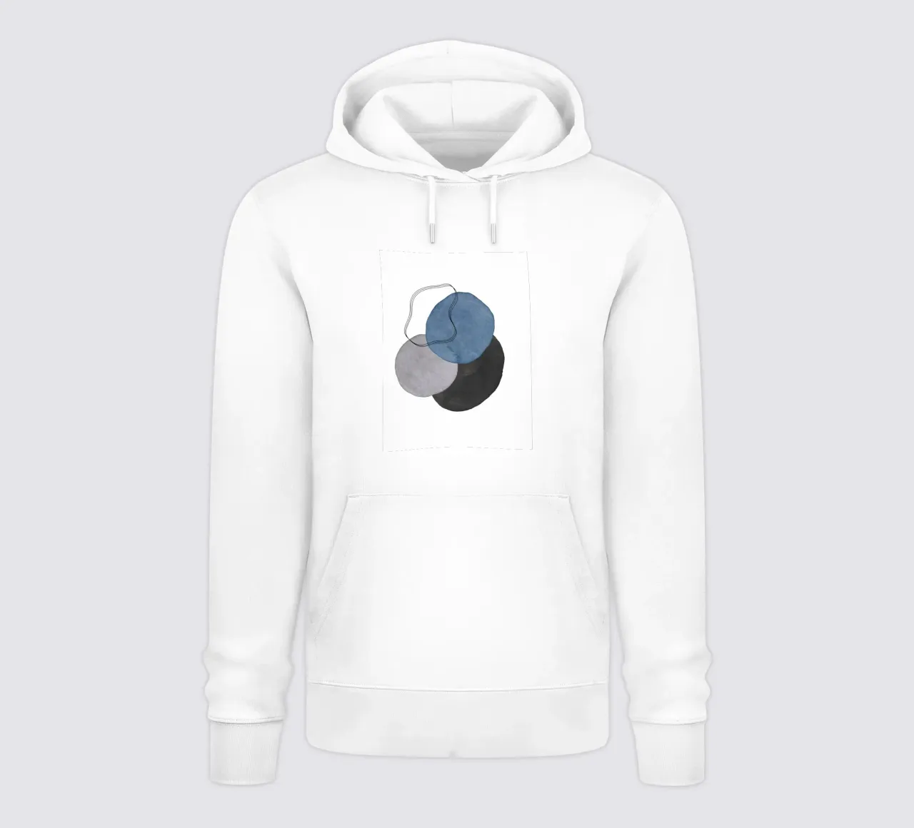 Grigio Celeste 02 felpa con cappuccio da WijdevenPrints