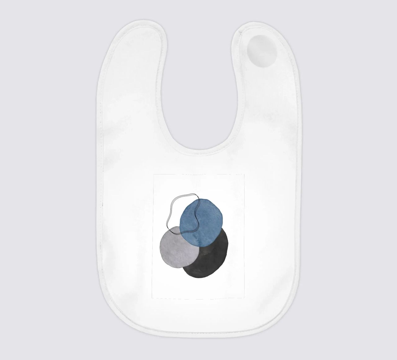 Gris céleste 02 bavoir de WijdevenPrints
