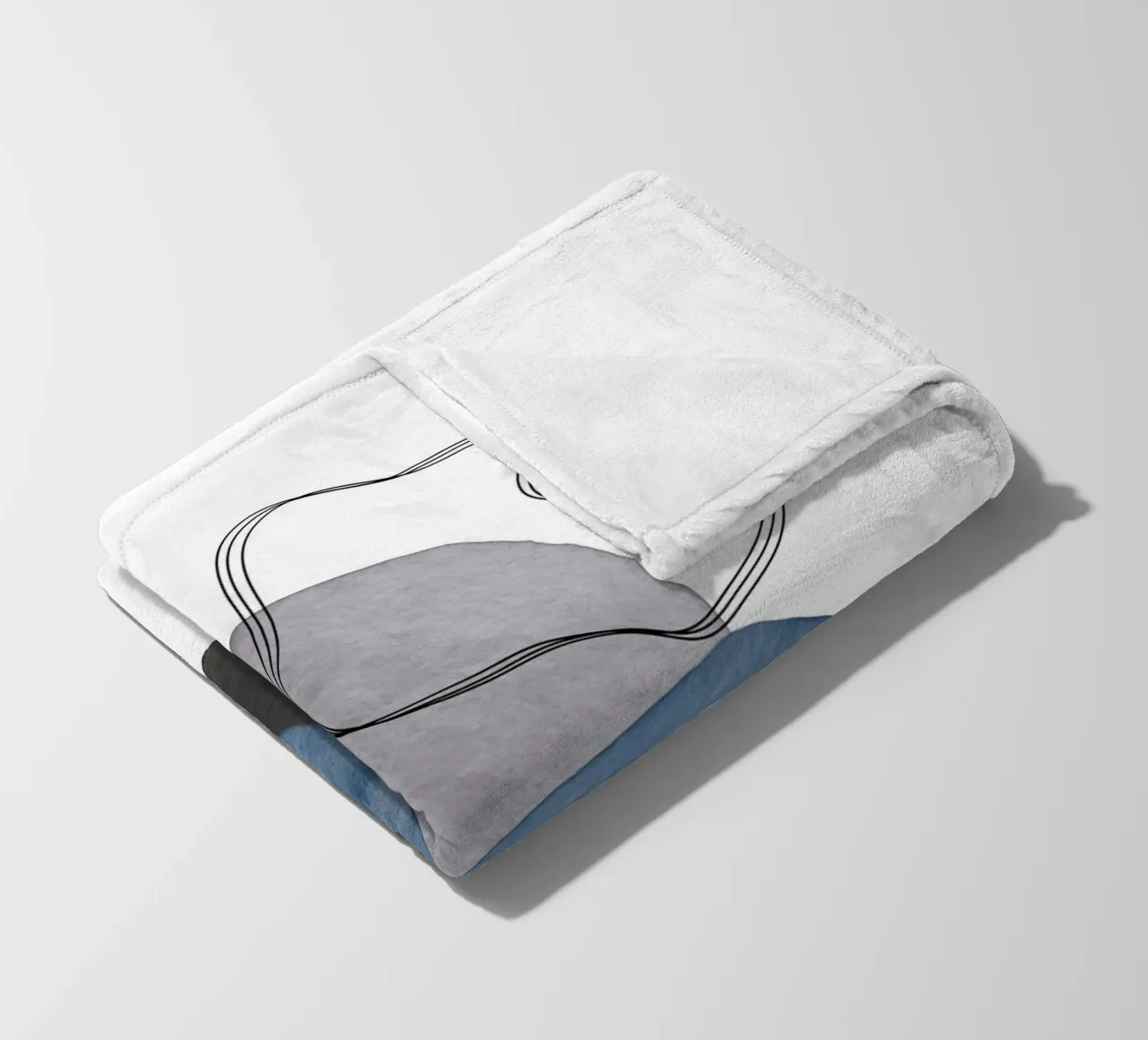 Grigio Celeste 03 coperta in pile da WijdevenPrints