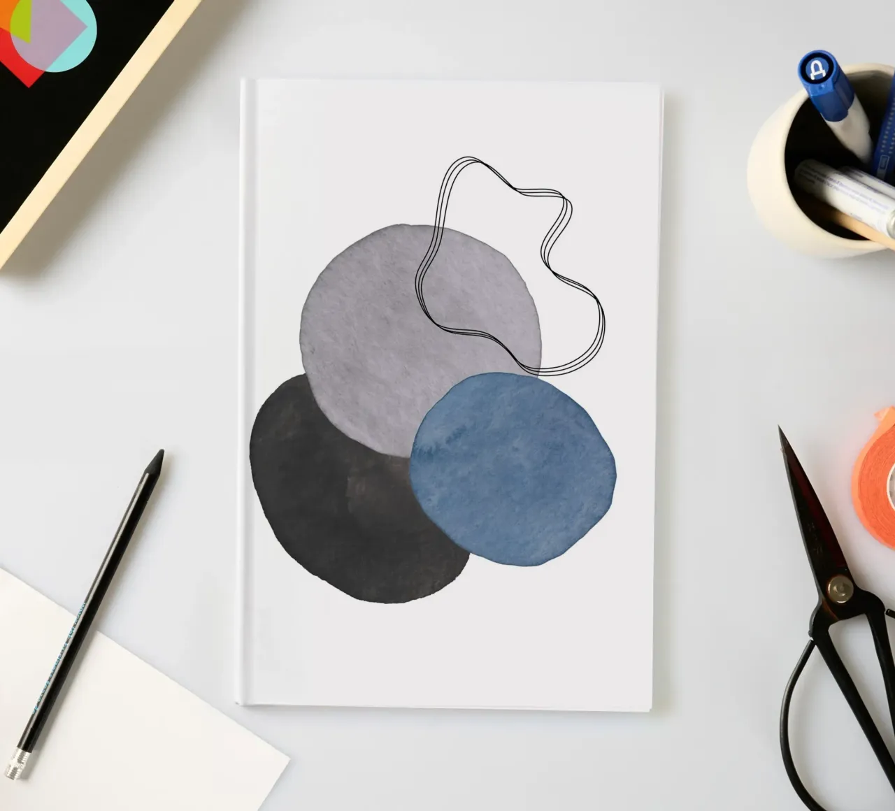 Celestial Grey 03 notebook by WijdevenPrints