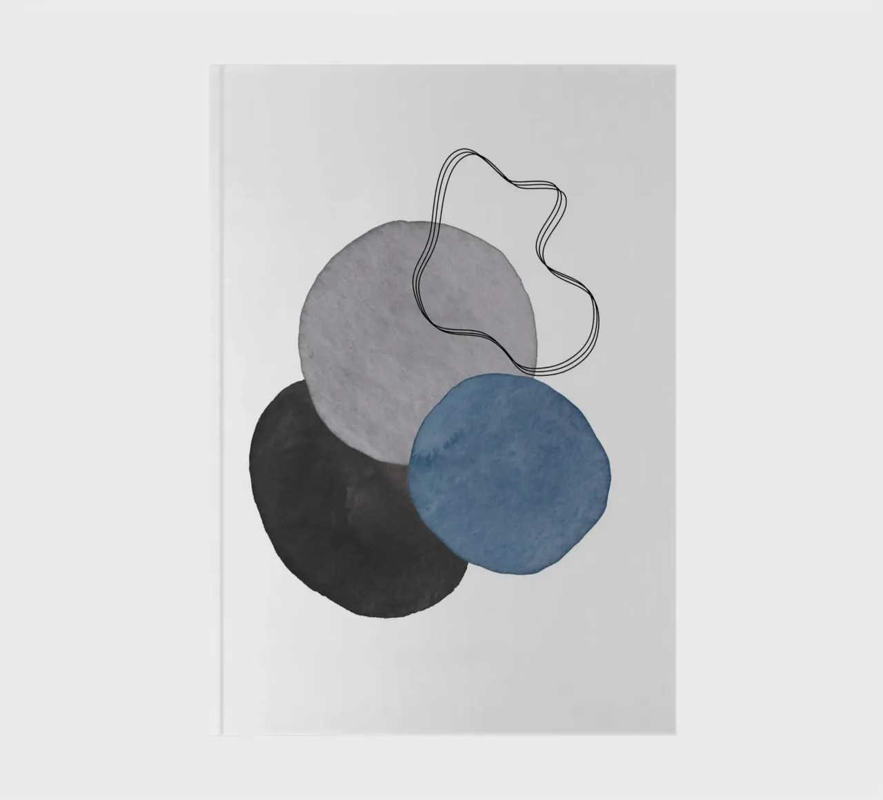 Celestial Grey 03 notebook by WijdevenPrints