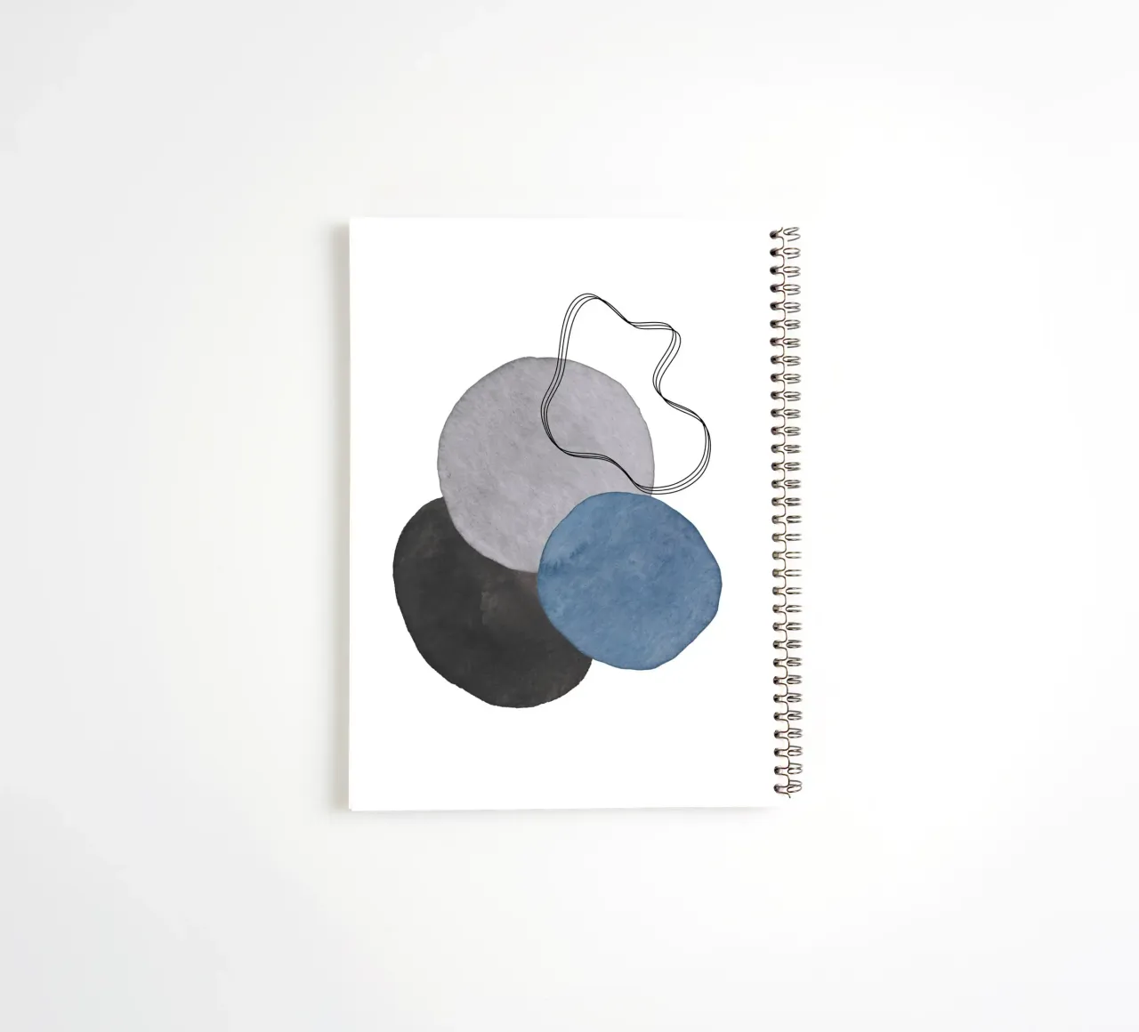 Celestial Grey 03 spiral notebook by WijdevenPrints