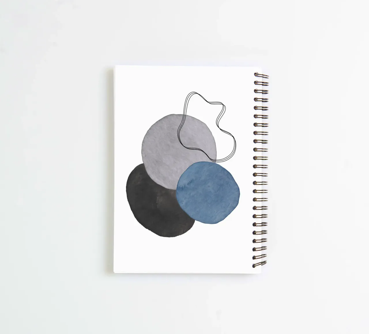 Celestial Grey 03 spiral notebook by WijdevenPrints