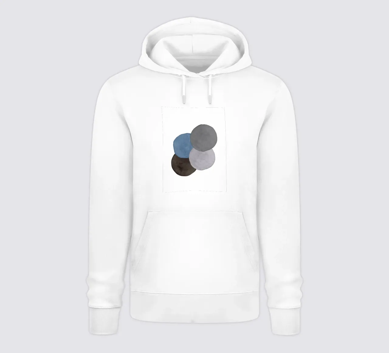 Grigio Celeste 04 felpa con cappuccio da WijdevenPrints