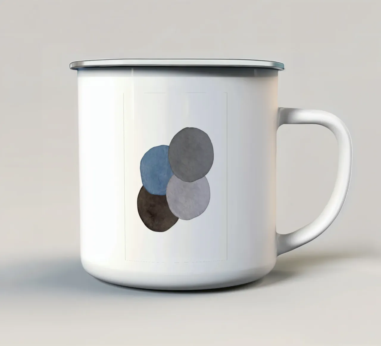 Grigio Celeste 04 tazza in smalto da WijdevenPrints