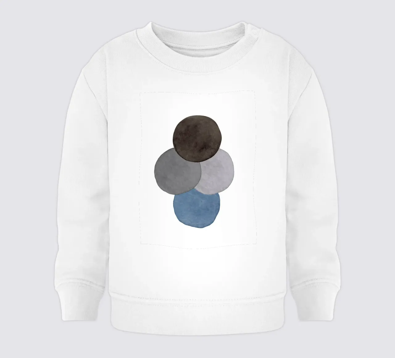 Grigio Celeste 05 felpa neonato da WijdevenPrints