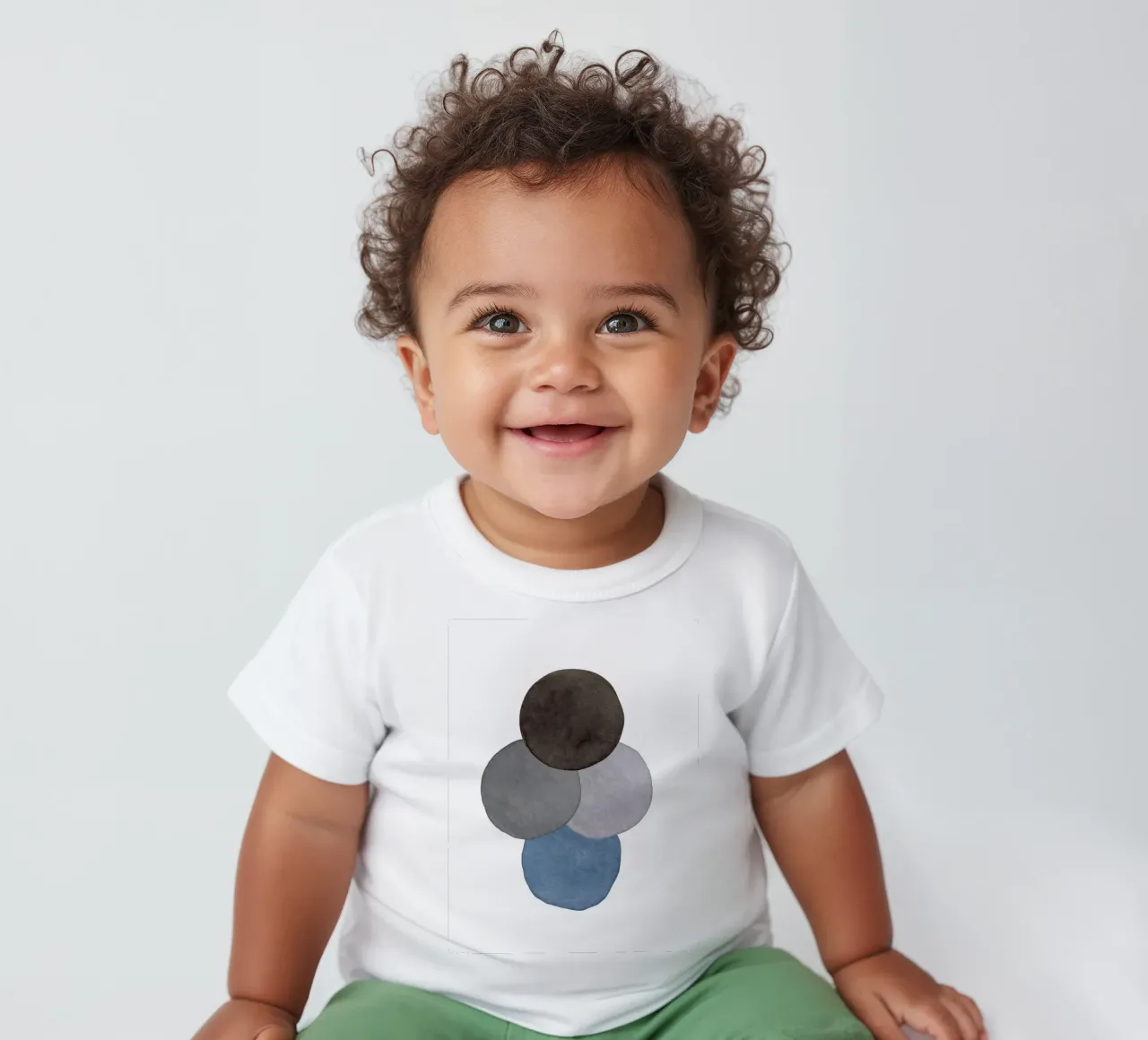 Himmelsgrau 05 Baby T-Shirt von WijdevenPrints