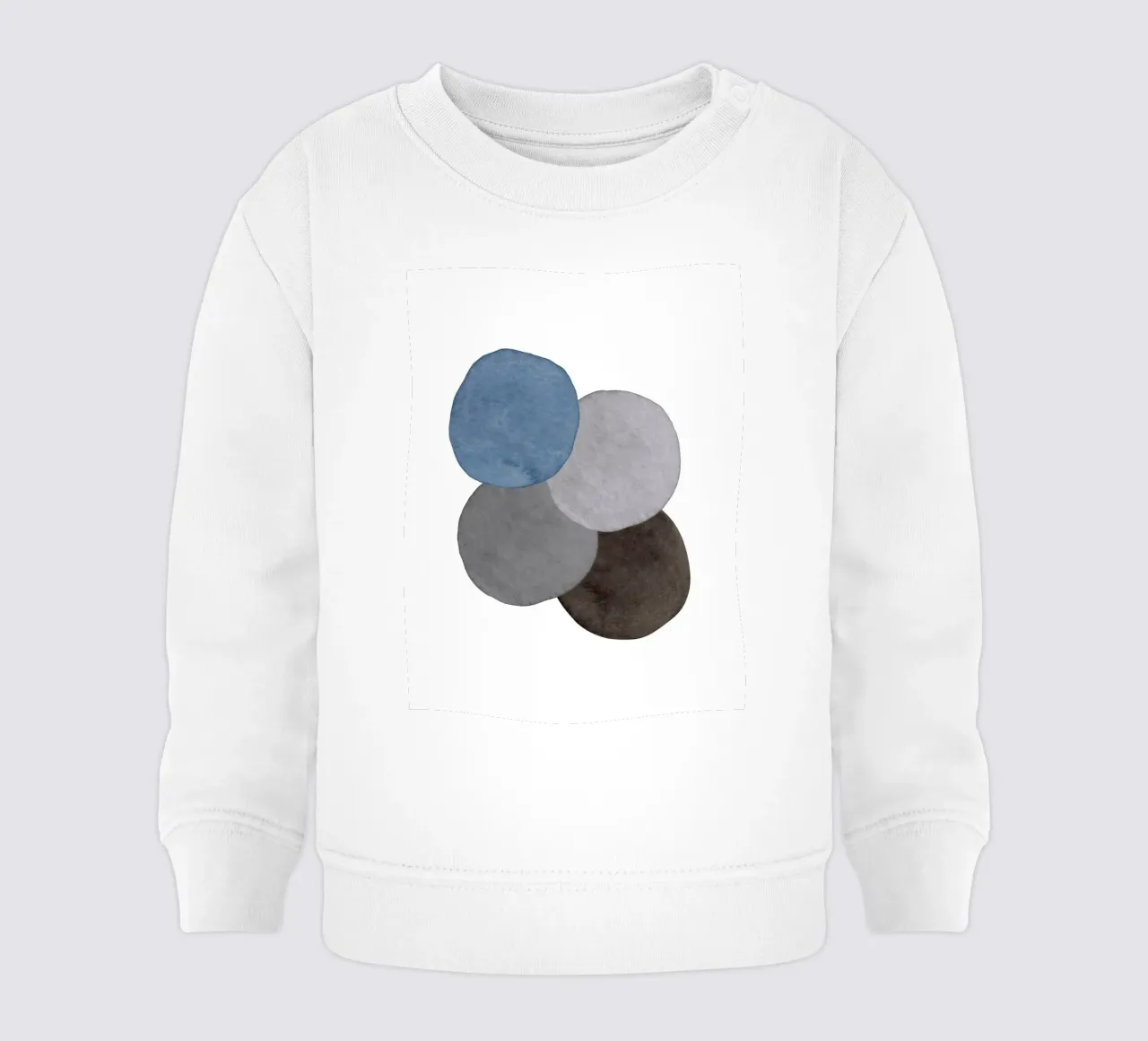 Grigio Celeste 06 felpa neonato da WijdevenPrints