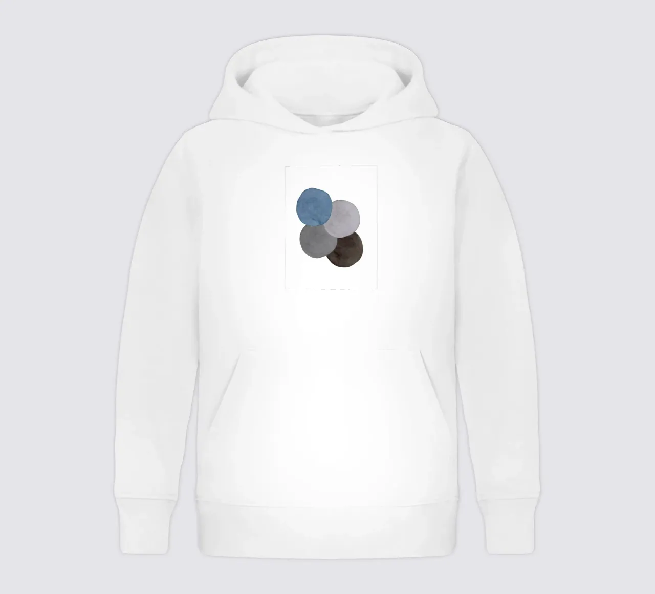 Gris céleste 06 sweat à capuche enfant de WijdevenPrints