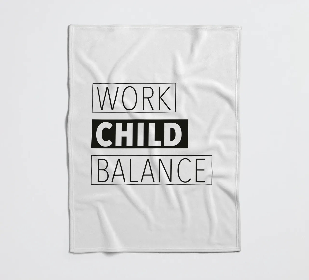 Work Child Balance coperta in pile da Constanze Art Direction