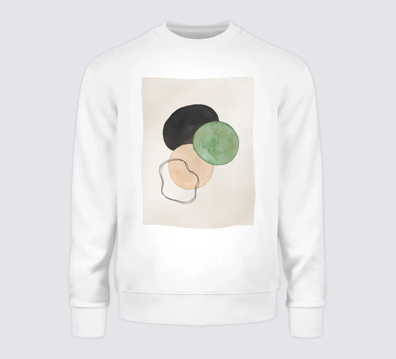 Verde Celeste 01 felpa da WijdevenPrints