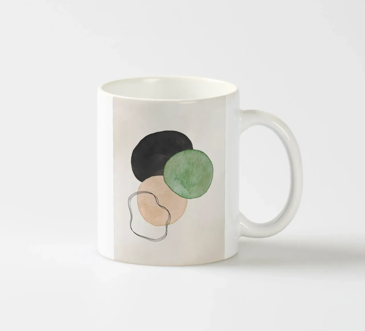Himmlisches Grün 01 Keramik Tasse von WijdevenPrints