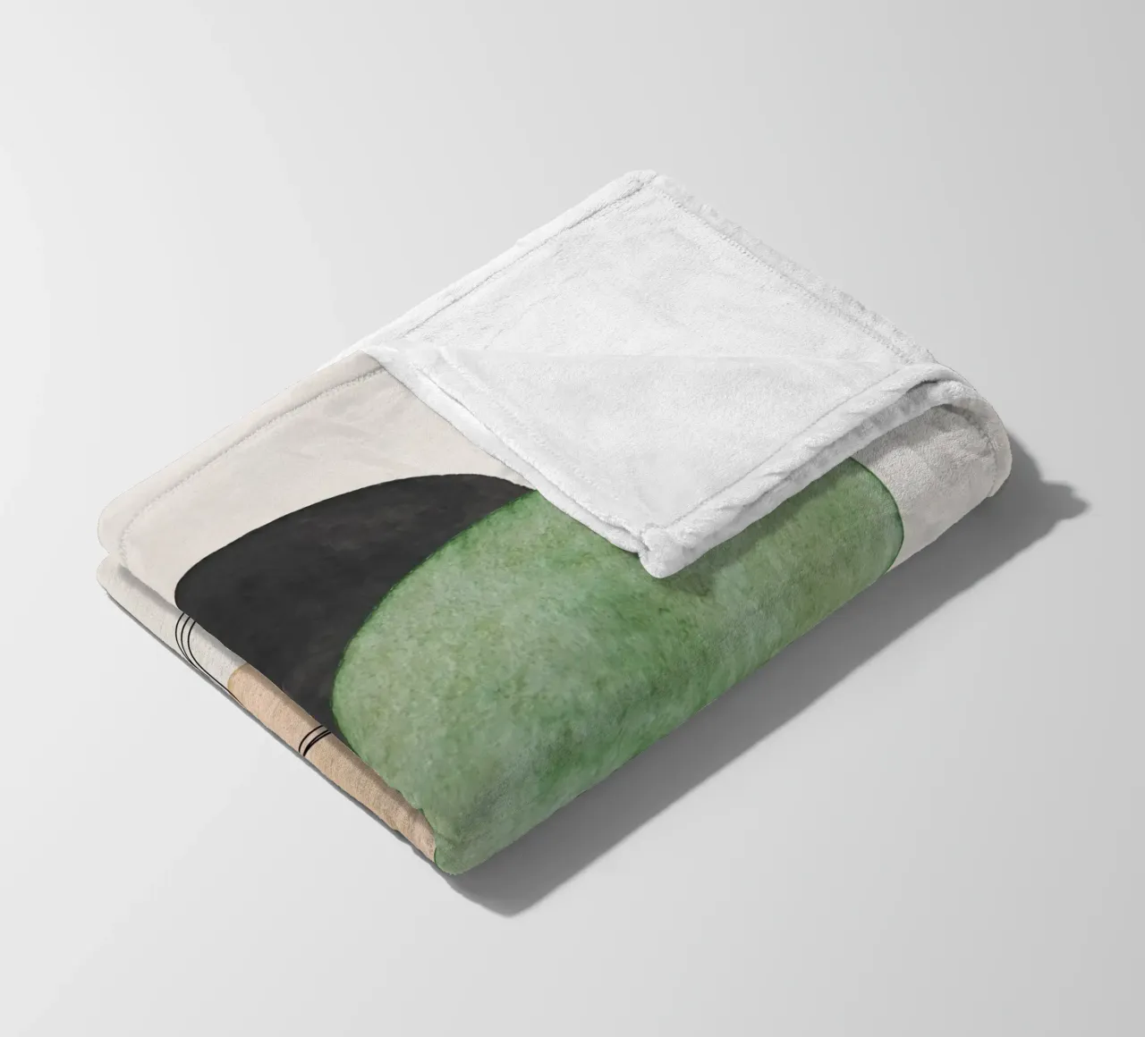 Verde Celeste 01 coperta in pile da WijdevenPrints