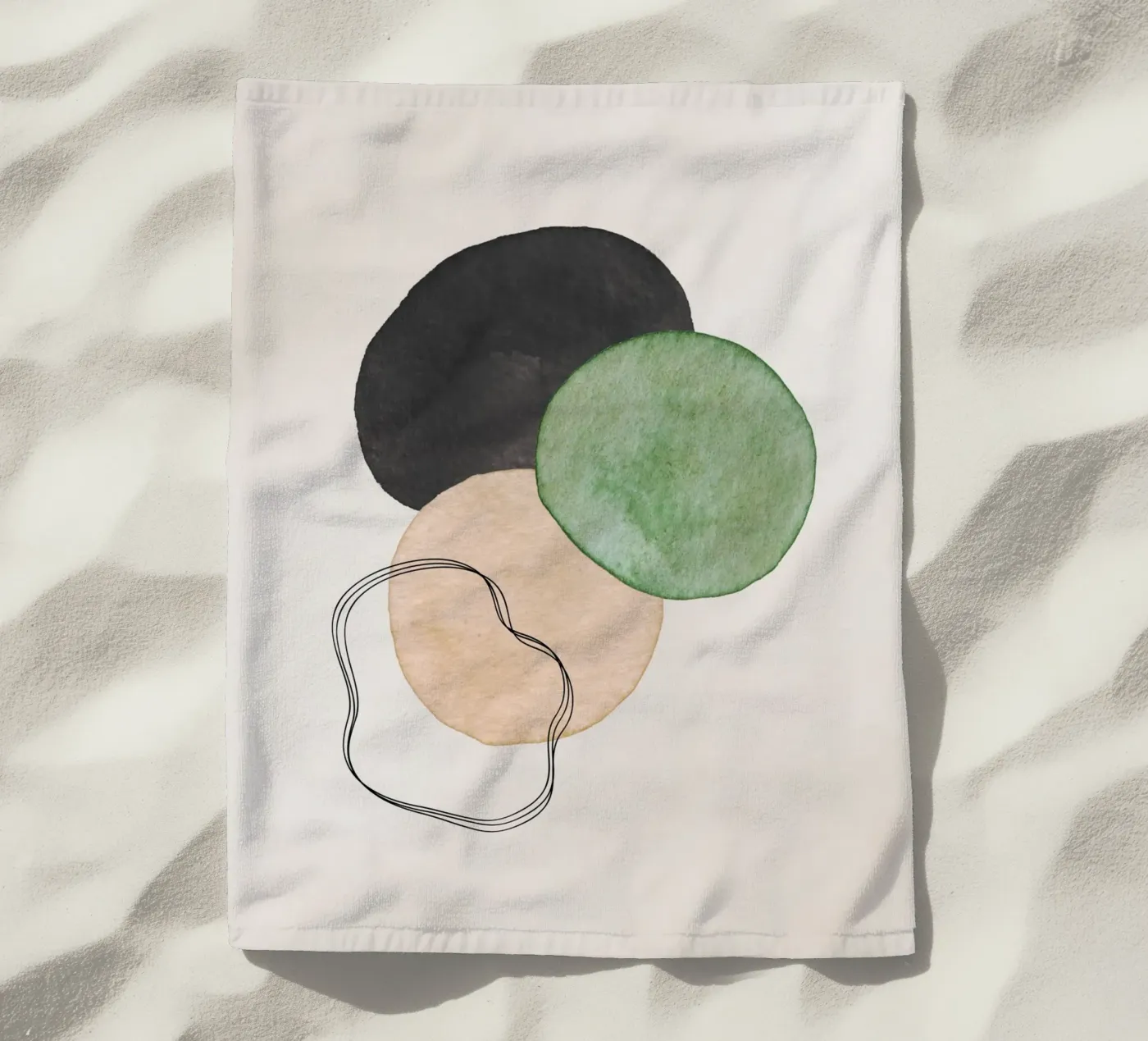 Celestial Green 01 telo mare da WijdevenPrints