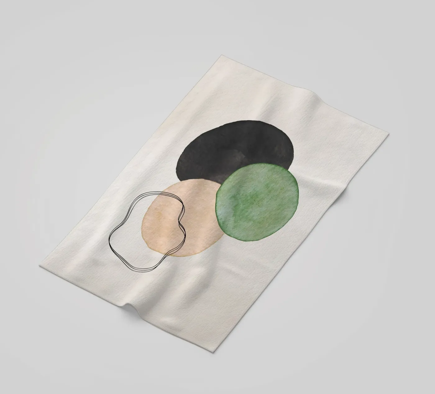 Celestial Green 01 telo mare da WijdevenPrints