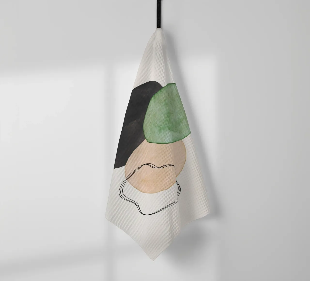 Vert céleste 01 torchon de WijdevenPrints