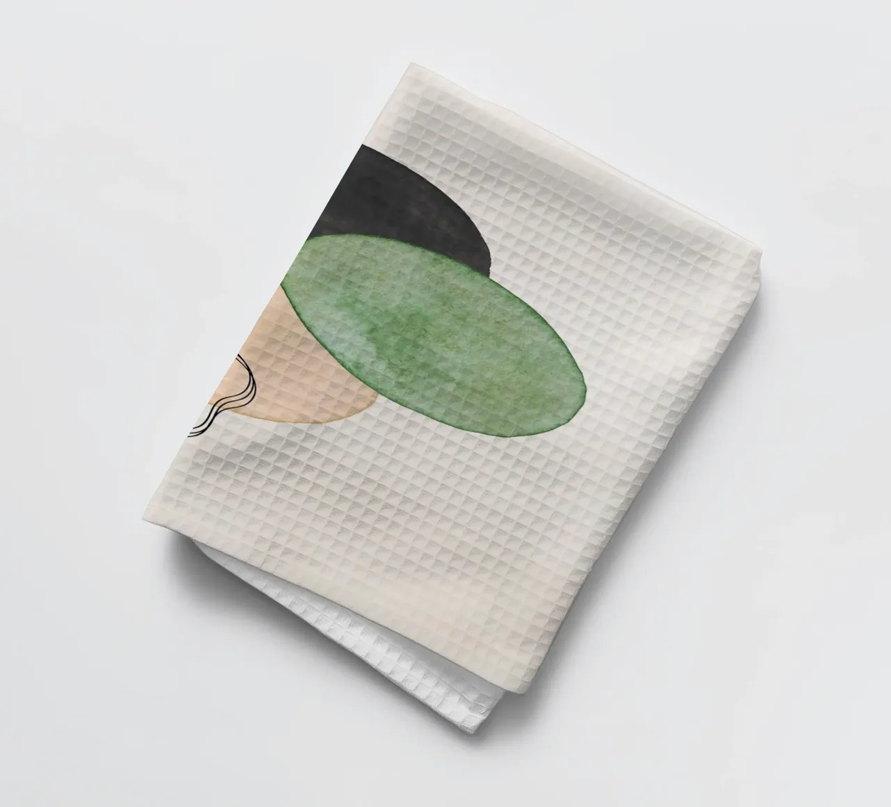 Vert céleste 01 torchon de WijdevenPrints