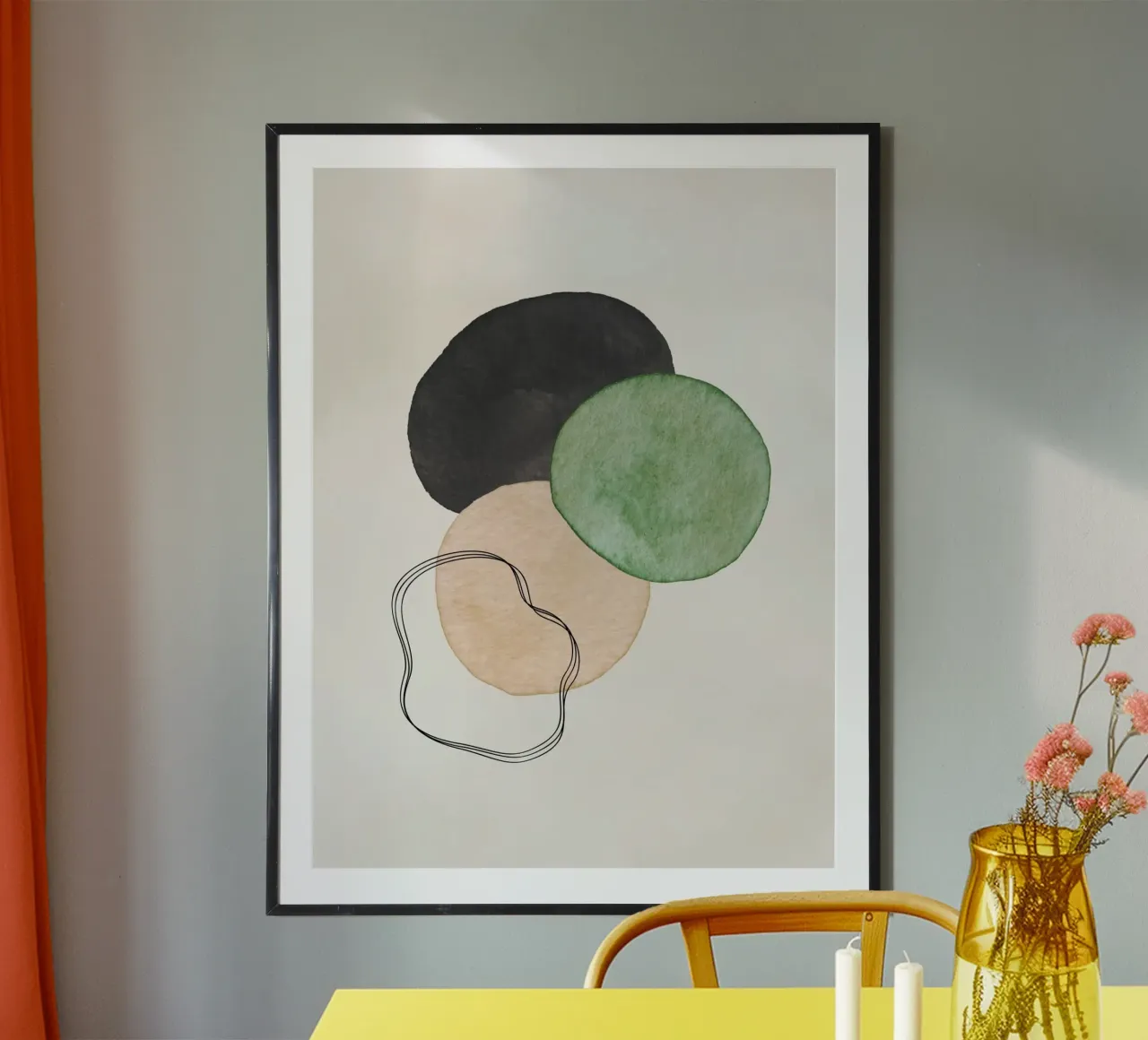 Verde Celeste 01 poster da WijdevenPrints
