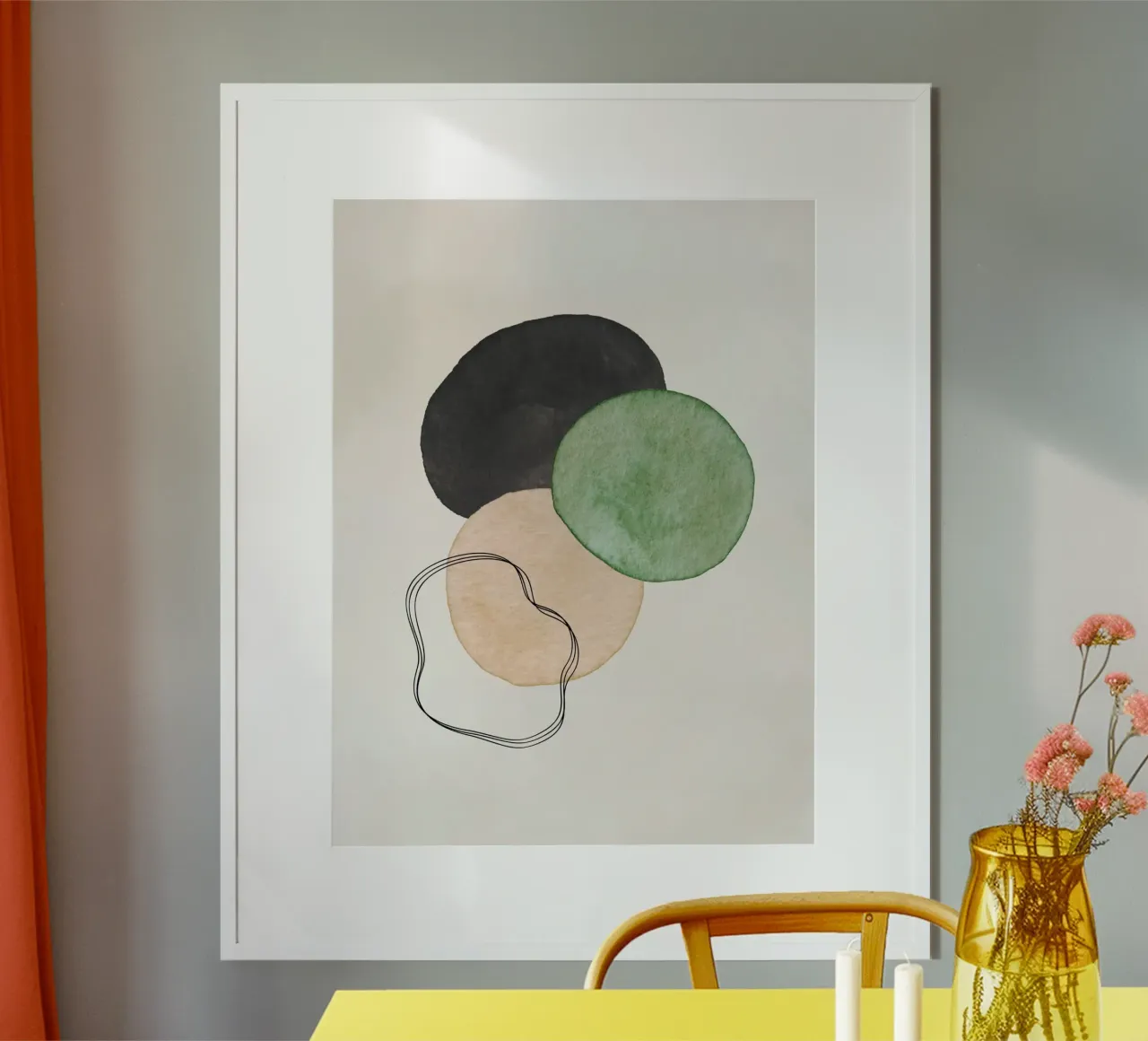 Verde Celeste 01 poster da WijdevenPrints