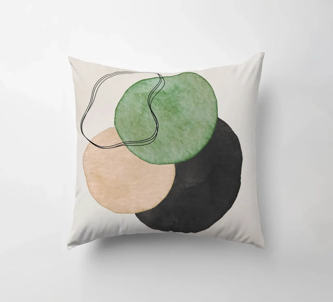 Verde Celeste 02 cuscino da WijdevenPrints