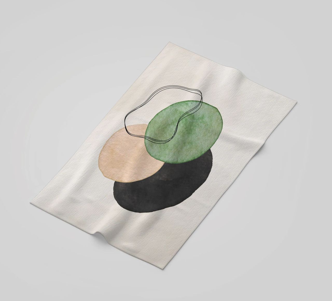 Verde Celeste 02 telo mare da WijdevenPrints