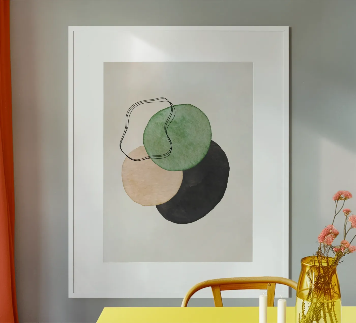 Verde Celeste 02 poster da WijdevenPrints